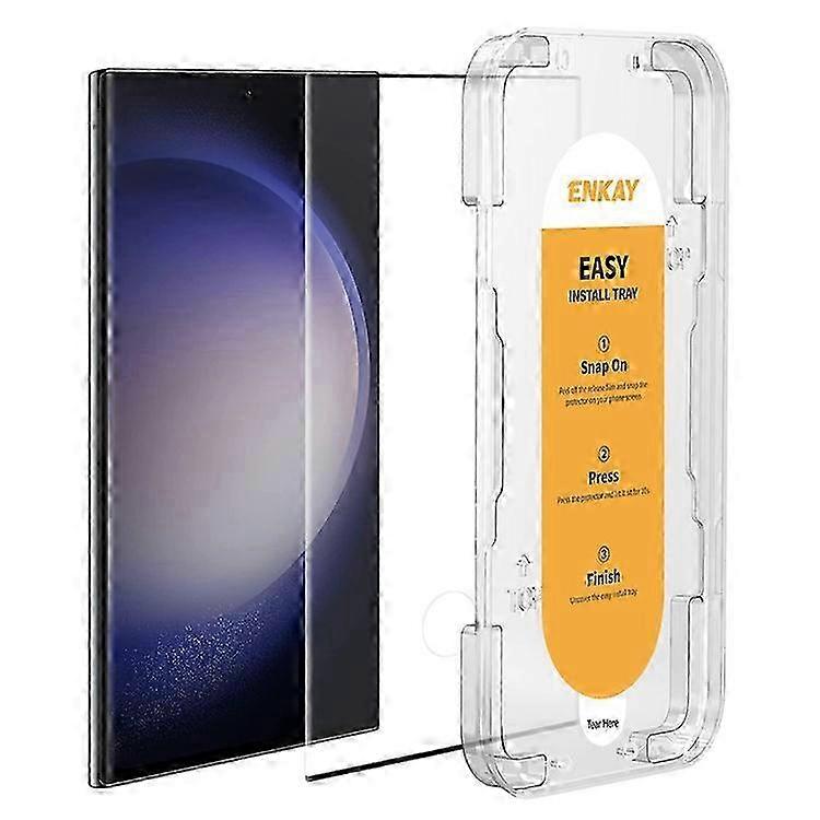 ENKAY HAT PRINCEは、Samsung Galaxy S23超強化ガラススクリーンプロテクターと互換性があり、簡単にインストールできます