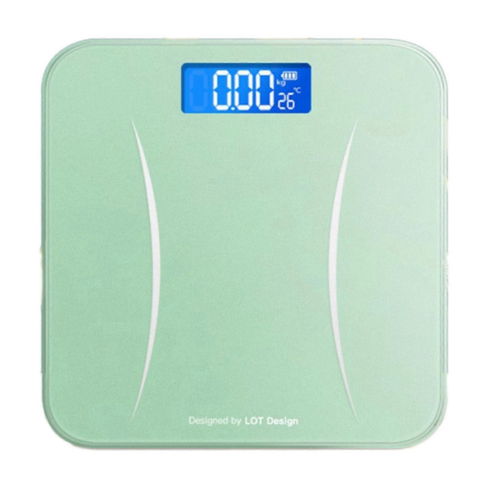 MERILER Rechargeable Electronic Scale - Digital Body Weight and Room Temperature Measuring - High-Sensitivity Mountain Wave-Shaped Sensor