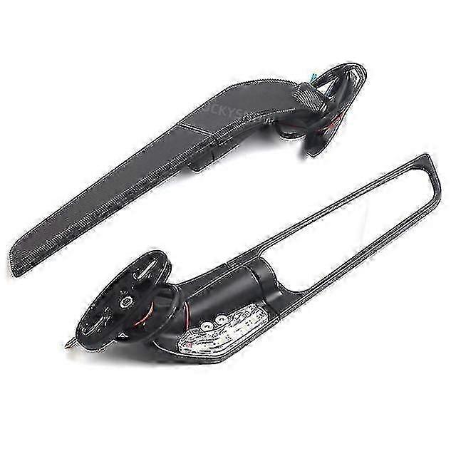 Modified Wind Wing Motorcycle Mirror Adjustable Rotating Rearview Mirror for Kawasaki