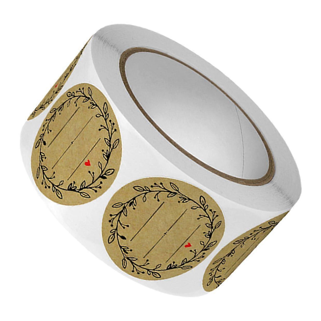 SelfAdhesive Food Labels Roll for Bakery Packaging and Canning Jar Stickers