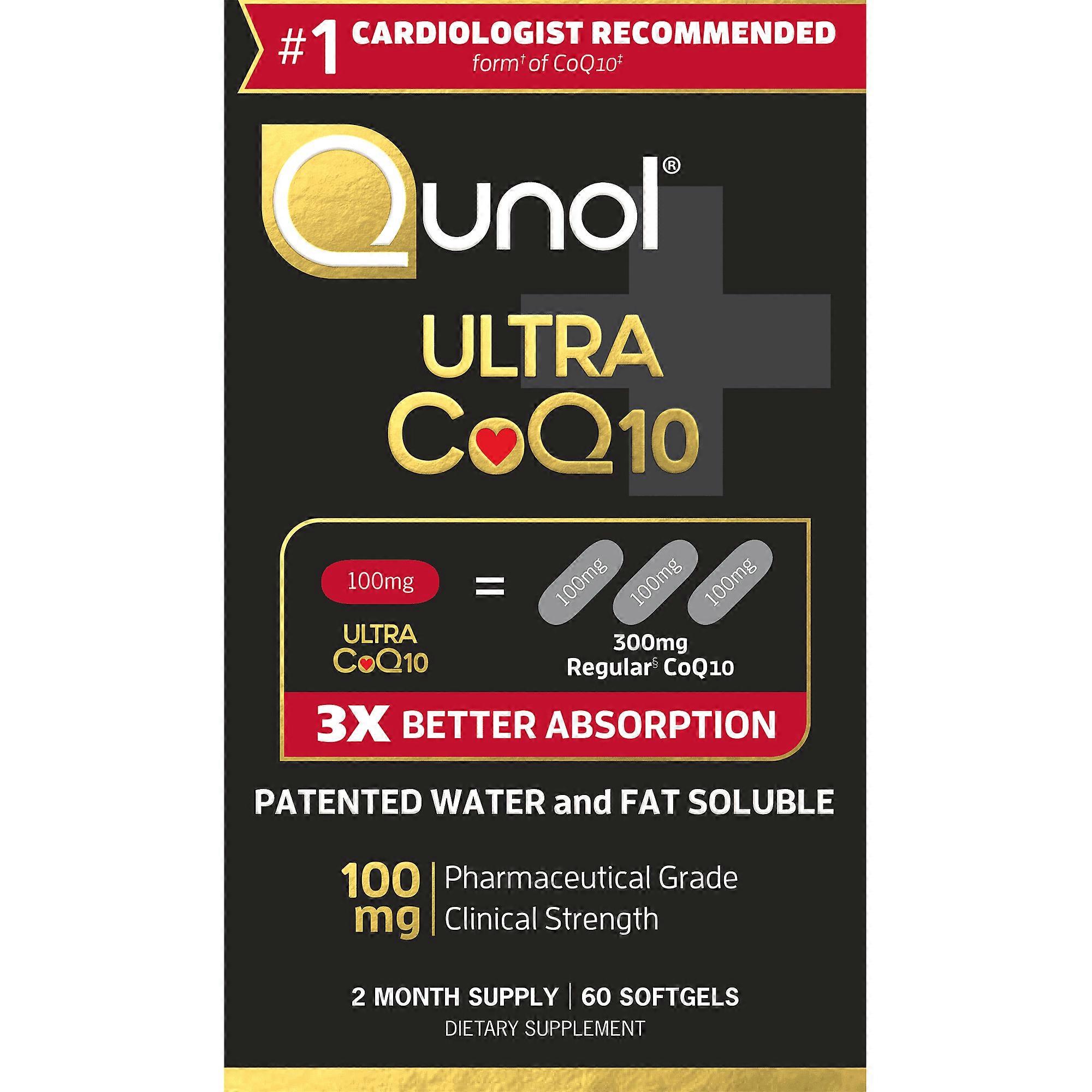 Qunol Ultra Coq10 Softgels, 100 Mg, 60 Ea