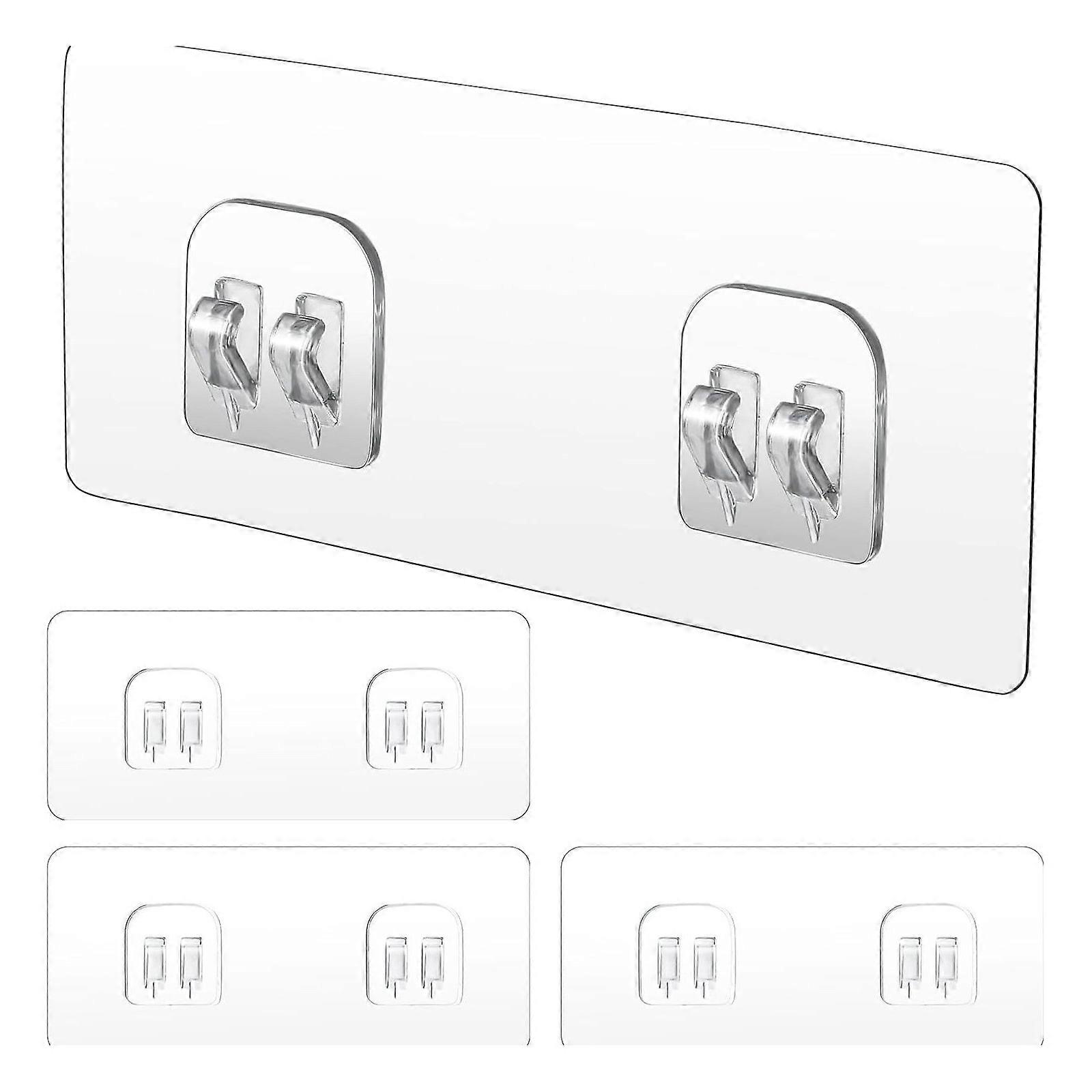 Plastic Removable Hooks With Practical Adhesive Perfect For Renters Damage Release Surfaces Light Duty Home Storage Multicolor