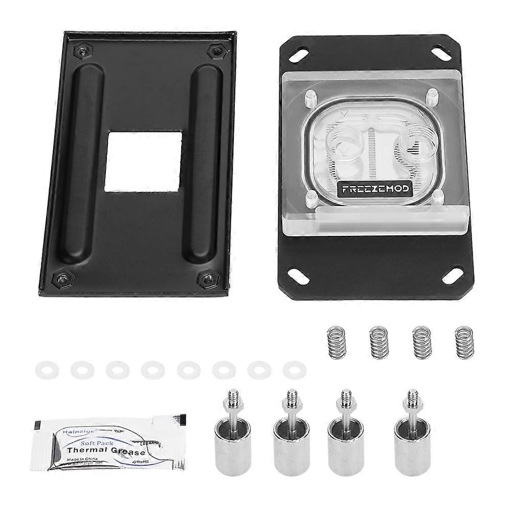 CPU Water Cooling Block Waterblock Liquid Cooler with 3mm Copper Baseplate for AM2 AM3