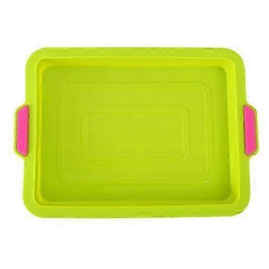 Rectangle Non-stick Cake Bread Silicone Baking Tray Pan Mold DIY Bakeware Tool