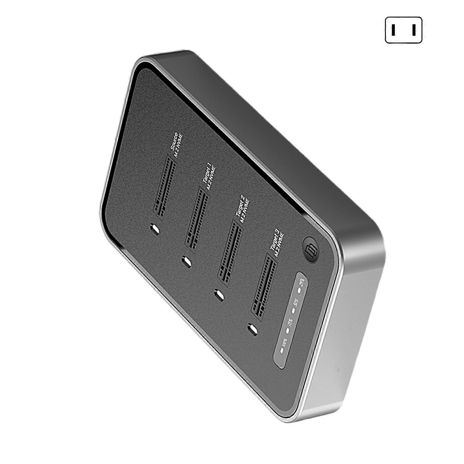 4 Slot M.2 Solid Disks Enclosure Adapter Supports 223022110 Drives USB4.0 40Gbps Speed Transfer Aluminum Cooling Case Multicolor