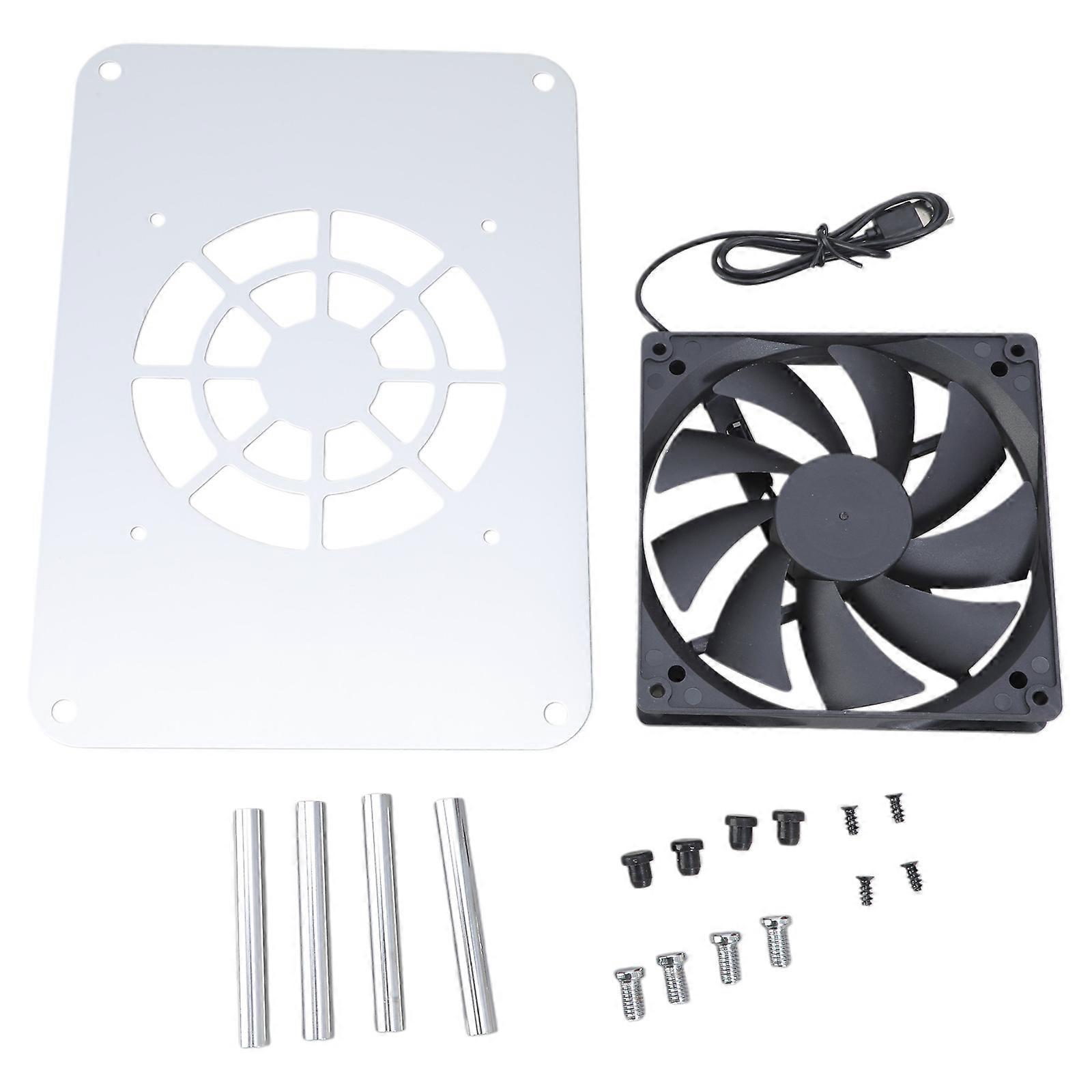 أجهزة التوجيه اللاسلكية مبردات قاعدة التبريد مروحة فك التشفير صندوق الشبكات WIFI قوس المبردات لسطح المكتب الفضي للكمبيوتر الشخصي