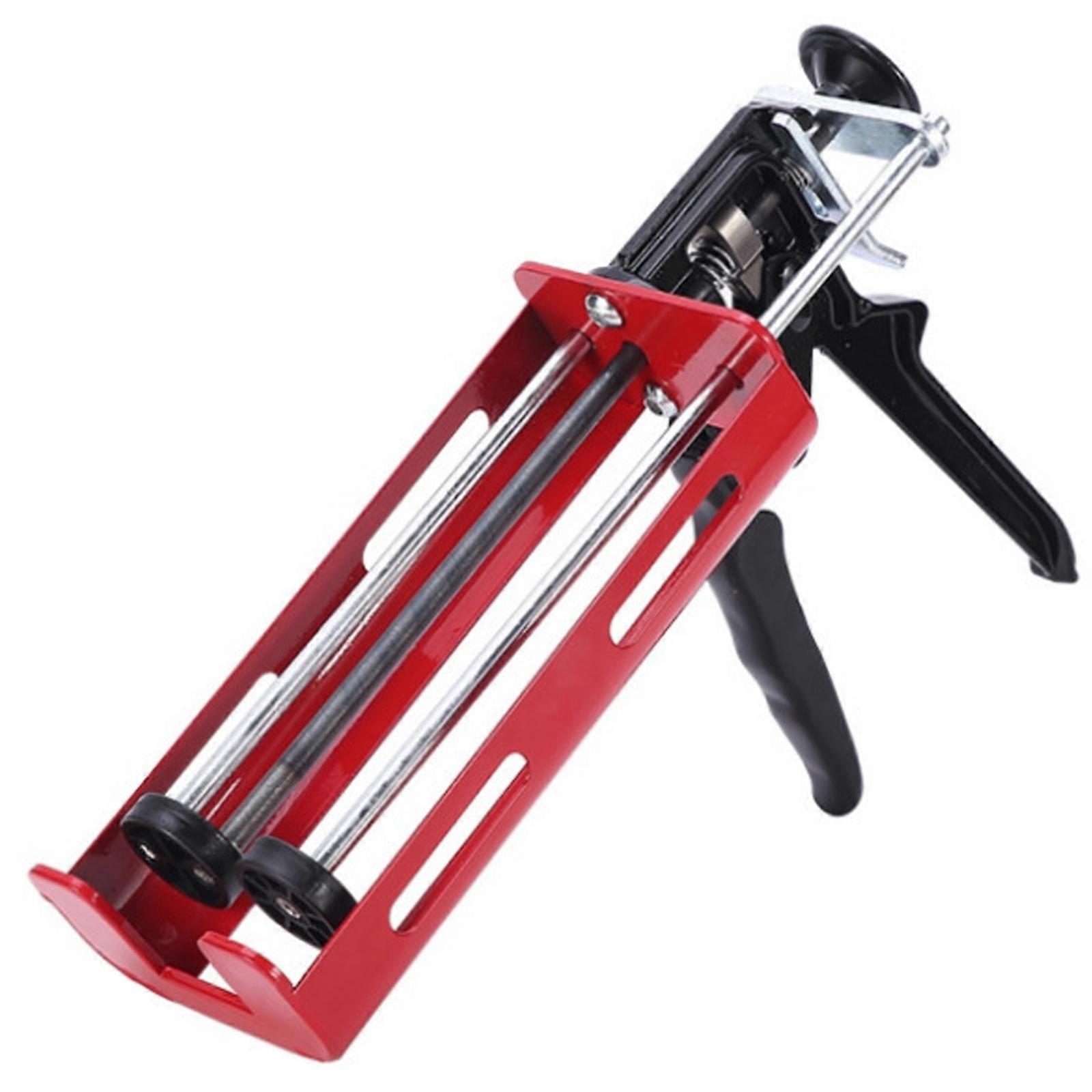 Strong Metal Manual Twin Drum Caulking Firearm For Easy Grout Sealing And Precise Application  Red