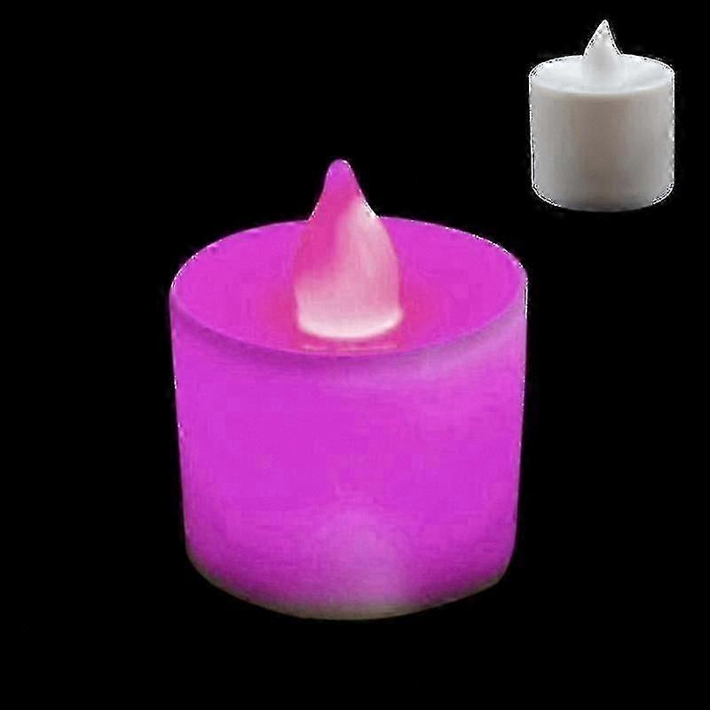 Flickering LED Tea Lights for Wedding Decor - 12pcs Battery Operated