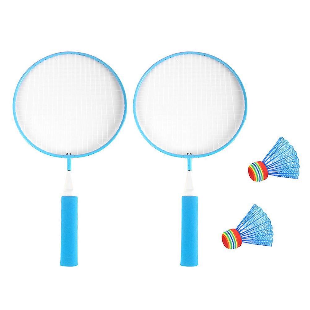 Kids Playing Toy Badminton Racket with Balls Set Including 12Pcs Rackets