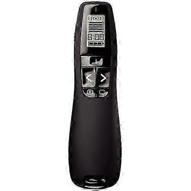R800 2.4Ghz USB Wireless Presenter PPT Remote Control with LCD display, Laser Color:Green