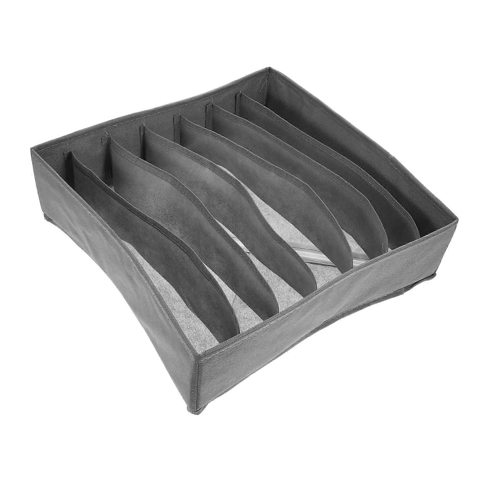 Underwear Drawer Organizer with 7 Compartments NonWoven Closet Storage Box for Socks and Clothes