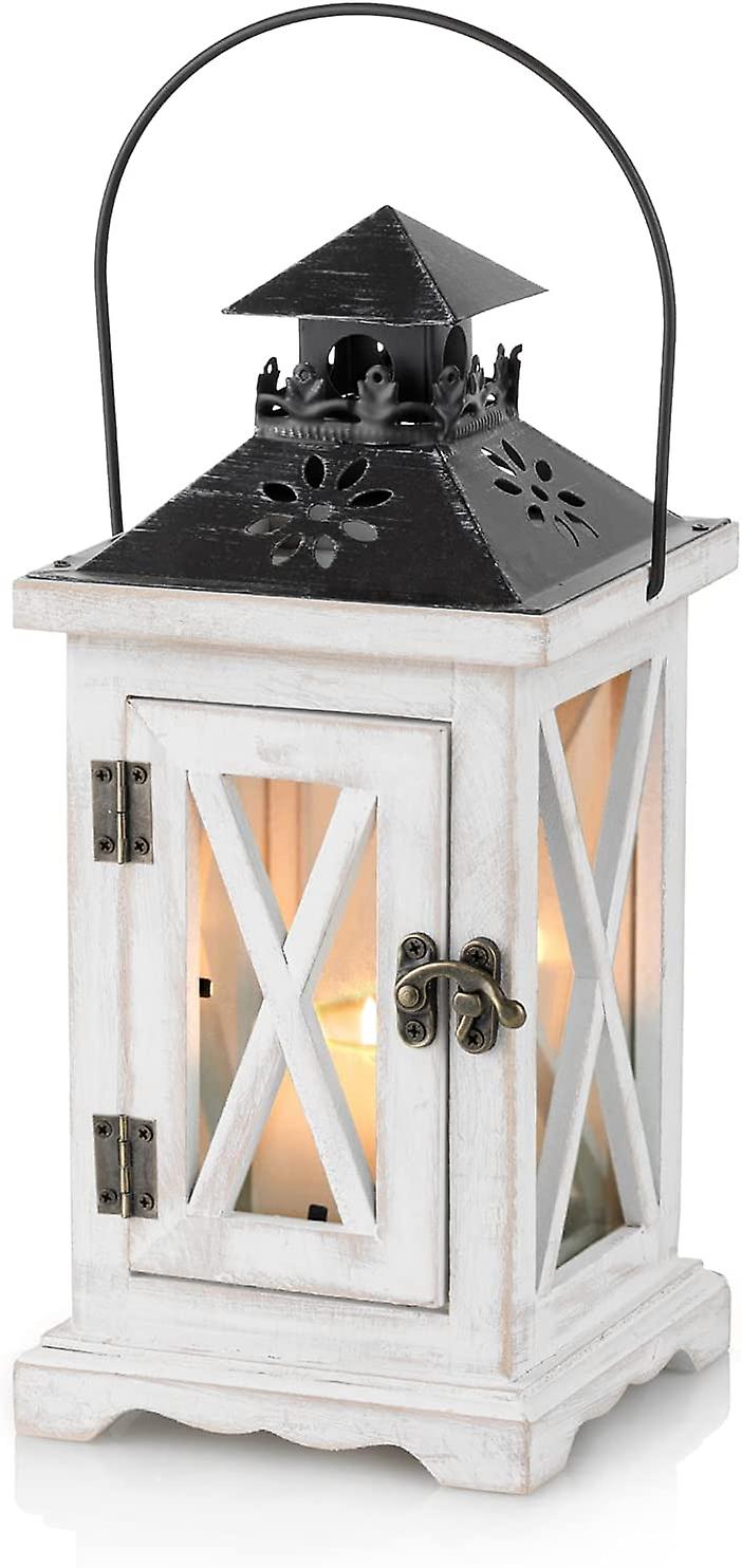 Wooden Lantern Vintage Candle Holder Decorative Candle Lanterns for Rustic Wedding Centerpiece