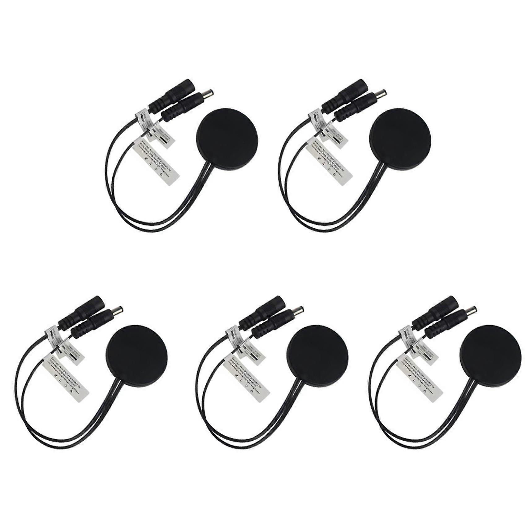 5X Wood Panel LED Touch Sensor Dimmer Switch Hidden Switch Touch Switch for LED Strip Black