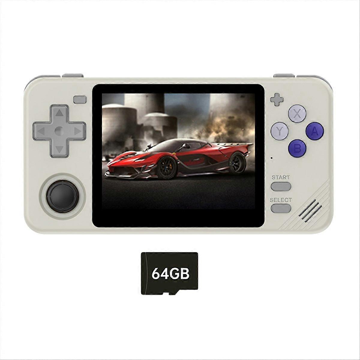 RGB10X Handheld Game Console 64GB 3.5 Inch IPS Screen C