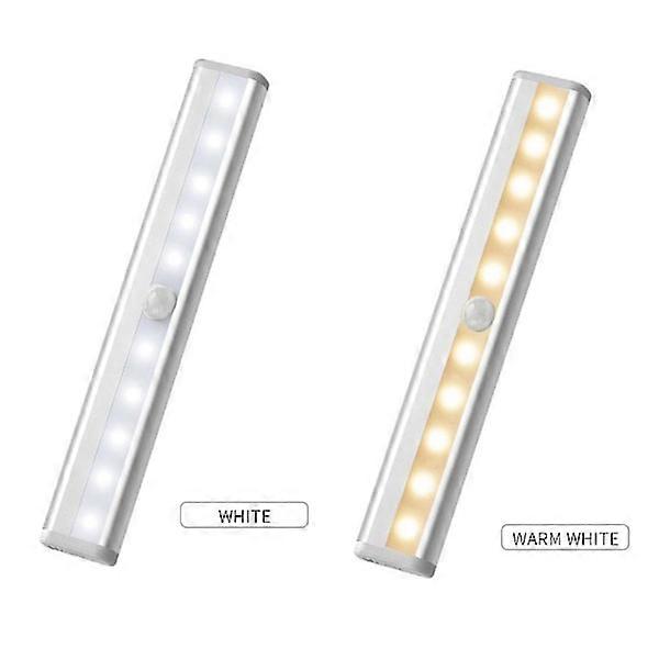 2 x LED lamp with motion sensor White one size