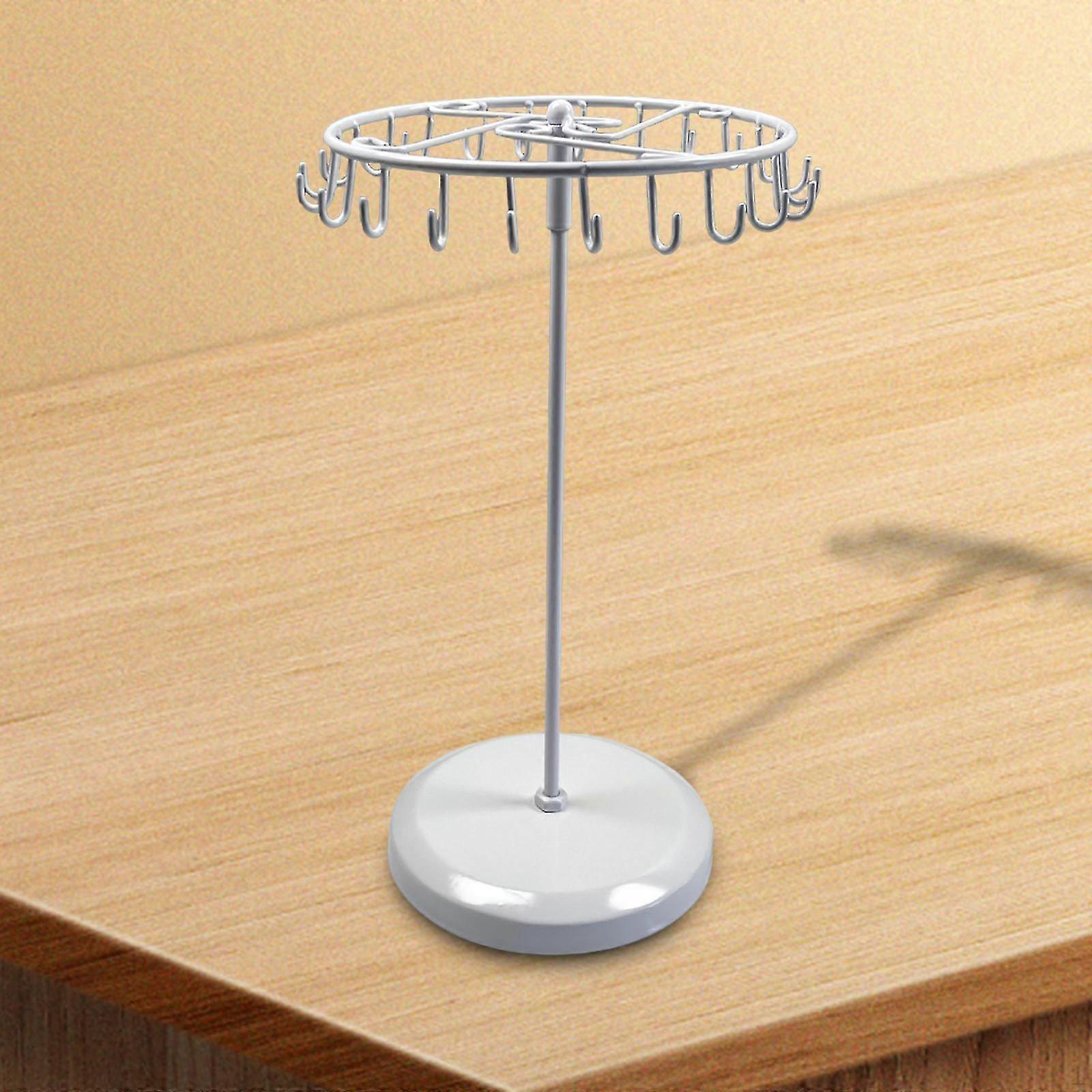 Jewelry Display Stand Rotating Holder for Earring Storage and Organizer