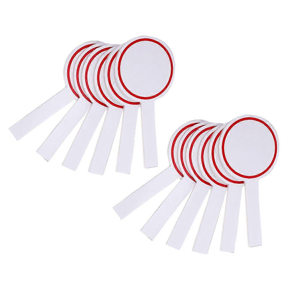 Red Scoreboard Handheld Single Side for DIY Use 12Pcs Foam Scoreboards