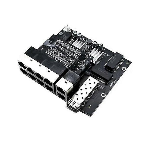 10 Port 10/100/1000M 802.3at/Af Poe in/Out 48v with 2port Uplink/Nvr with 1port SFP Industrial Switch Module