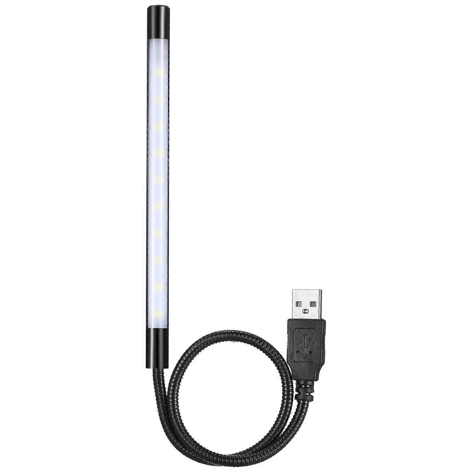 USB LED Lamp with Touch Control Brightness, Flexible Neck, 10 LED Keyboard Light for Laptop PC (Black)