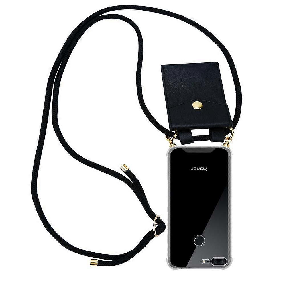Mobile Phone Chain for Honor 9 LITE Silicone Case - Cord with Golden Elements