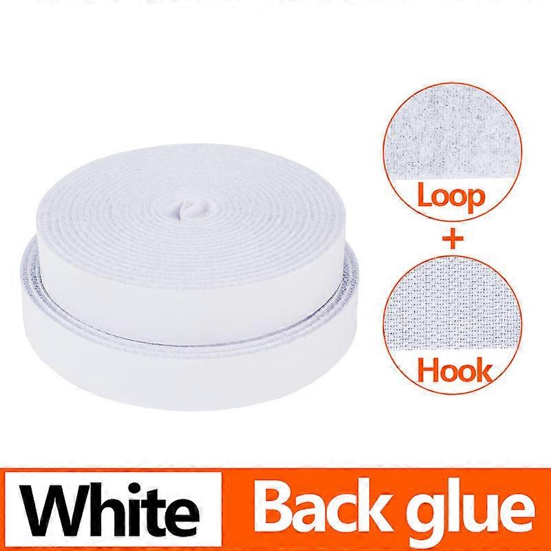 1-25M Strong Self-adhesive Fastener Tape Hook and Loop Magic Nylon Sticker Tape Adhesive with Glue Strap for DIY Craft 20-50MM