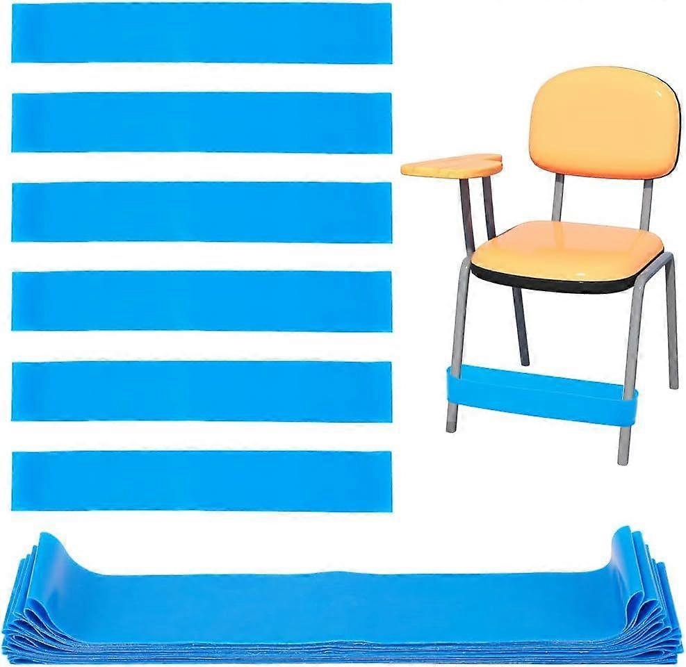 15 Pcs Chair Bands with Fidgety Feet Anti-Slip Fidget Feature Chair Bands TPE Loop Bands Exercise Bands for Pilates Fitness Strength Training Home Gym