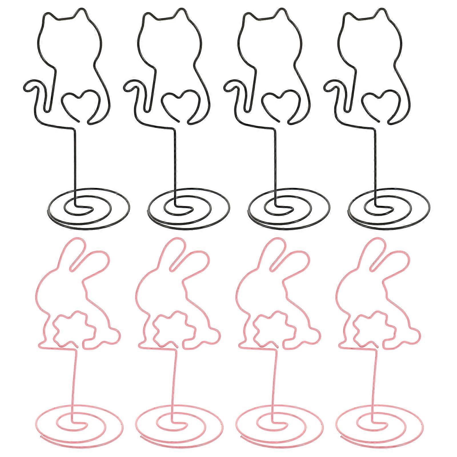 Picture Holders Metal Memo Clip for Table Use with 32Pcs