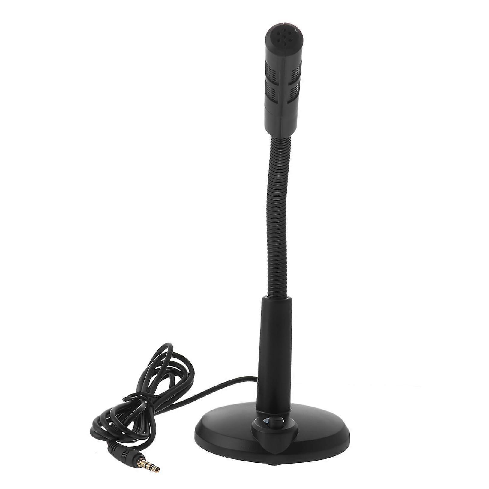 Microphone For 3.5mm Interface, Chat Microphone, Plastic Base, Stable And Lightweight