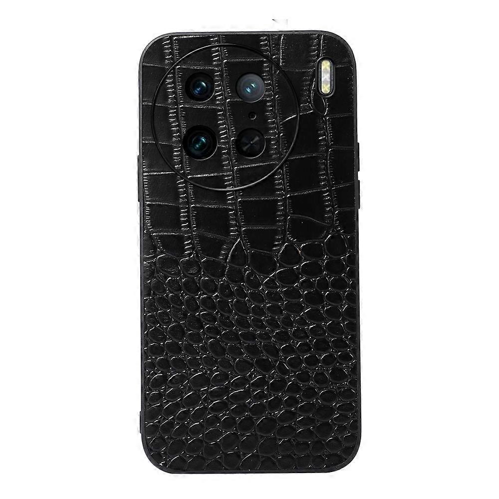 For vivo X90 Pro Crocodile Texture Leather Phone Case