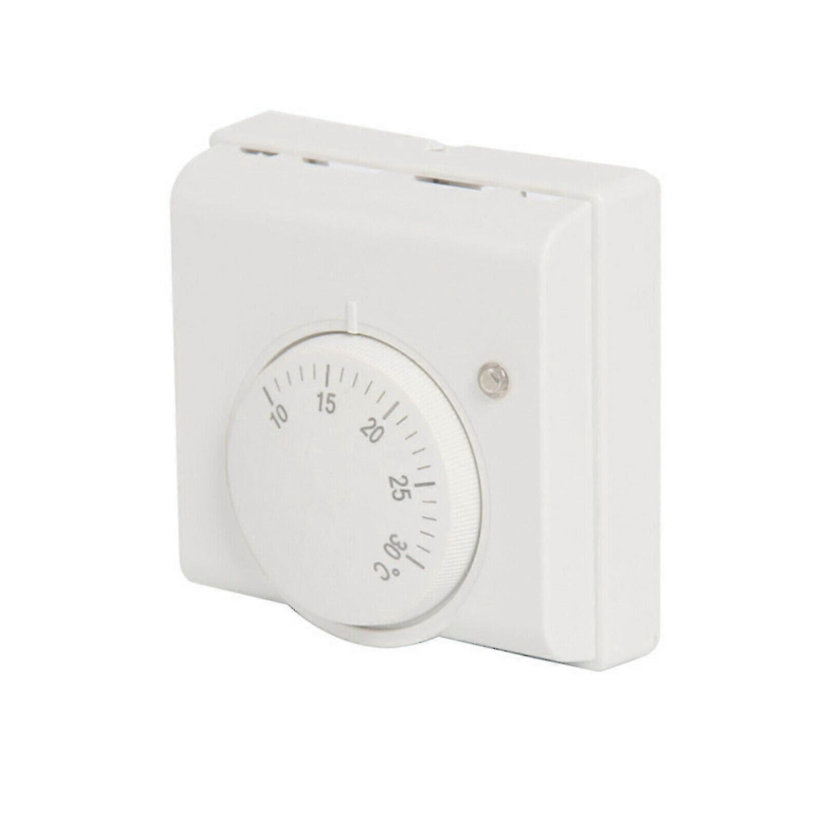 Home White Durable Central Heating Room Temp Replace Thermostat Mechanical Stat