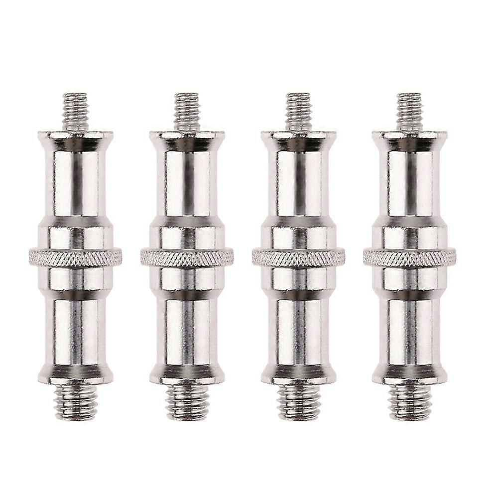 4pcs 1/4 to 3/8 Male Convertor Threaded Screw Adapter for Studio Light Stand