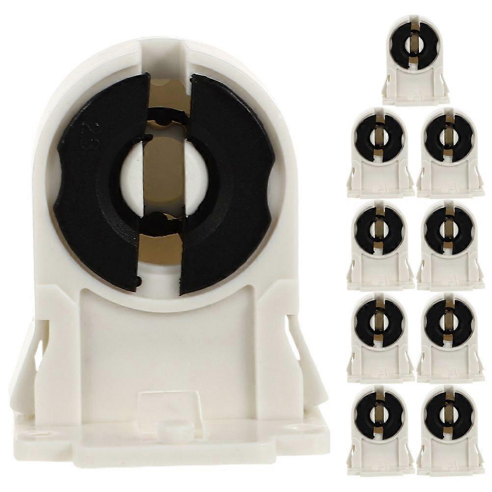 10pcs Lamp Holder Socket Fluorescent Tube Socket Replacements Lamp Socket Holder