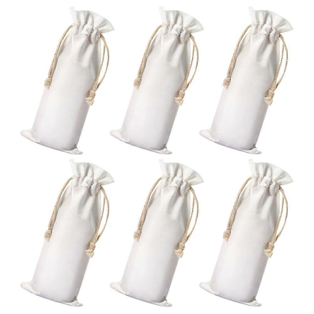 Bags With Drawstrings Prevent From Slipping For Clear Printing Technology 6Pcs
