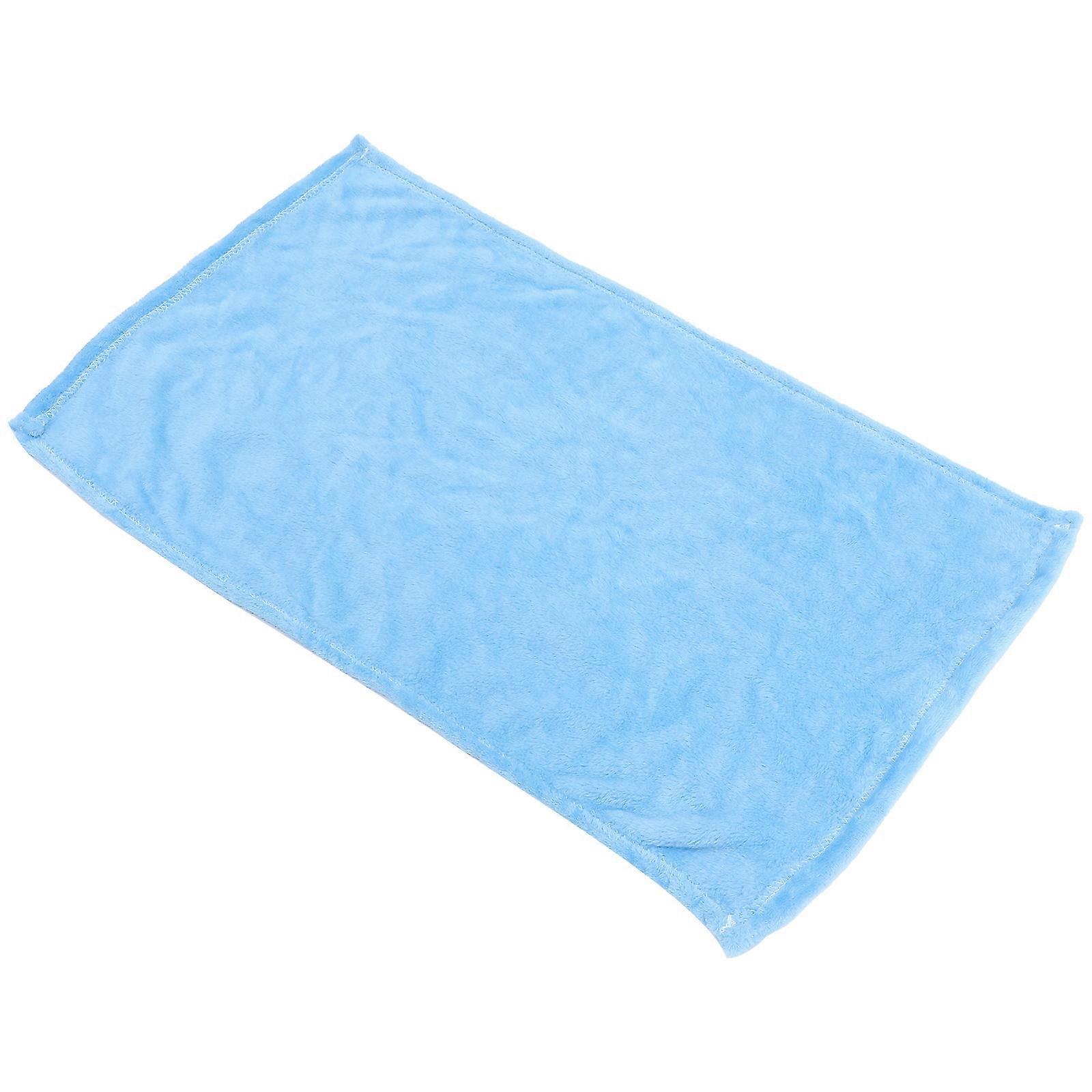 Fleece Pet Blanket Sky-Blue Solid Color for Warming Use Comfortable