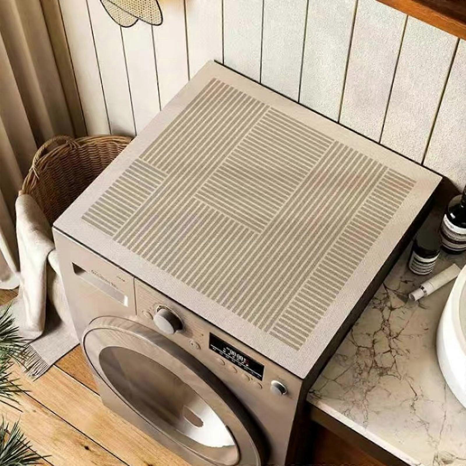 Washing Machine  Cover AntiSlip Quick Dry Absorbent Washer Dryer Protector Mat 40x60cm