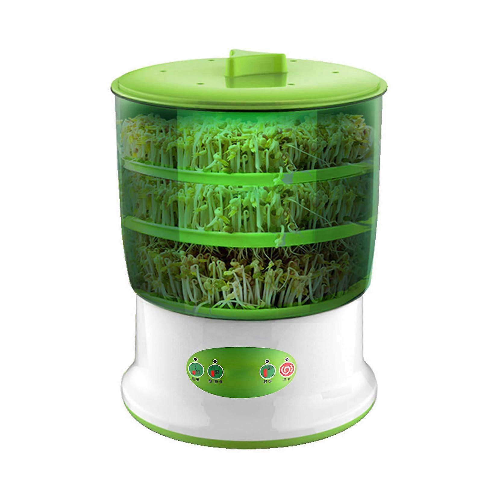 Bean Sprout Maker with Smart Temperature Control, 3Layer Kitchen Seed Sprouter for Rapid Growth