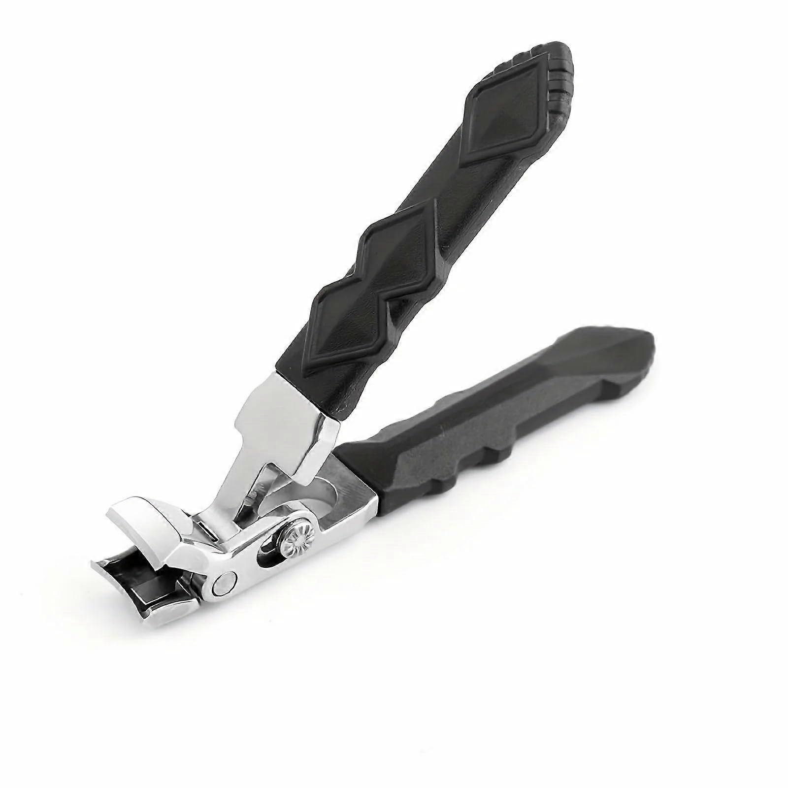 Professional Nail Clippers for Seniors Black with Precision Sharp Blades and Protective Case