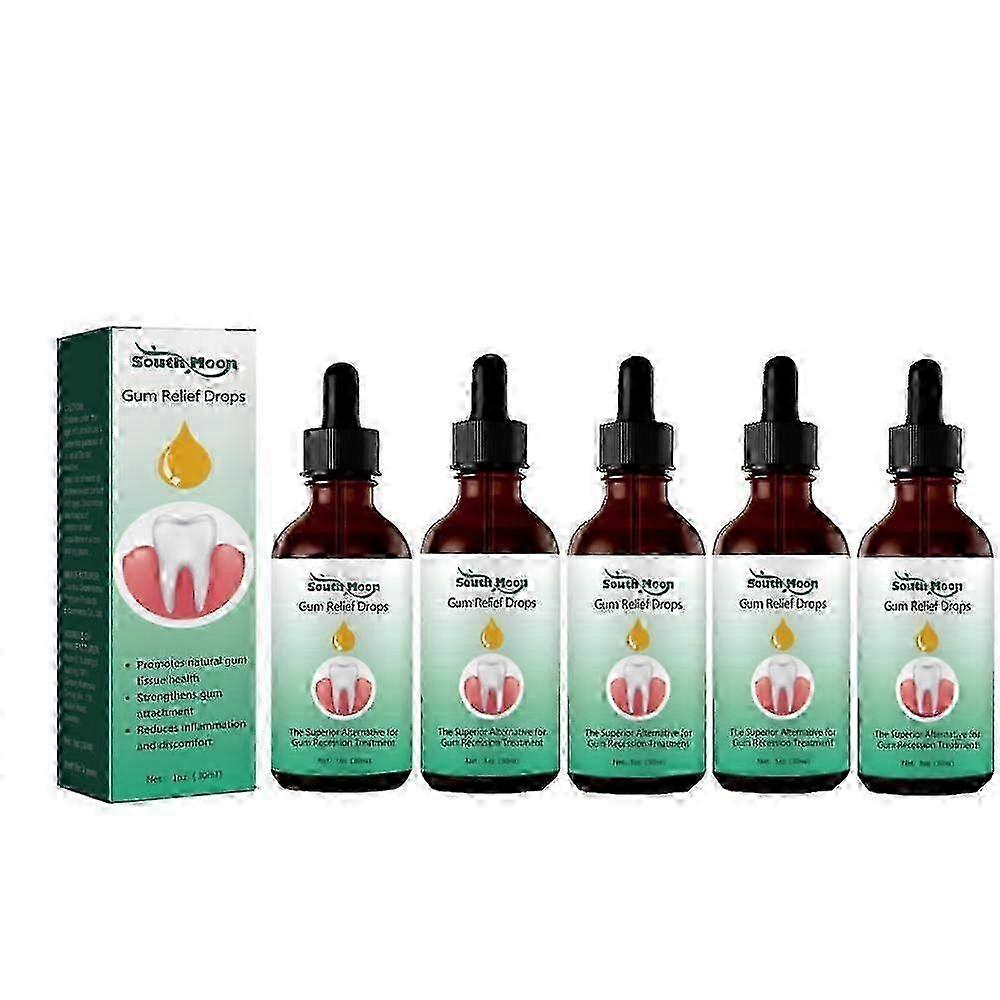Gingival Support Drops for Gum Regrowth, 3-5Pcs 30ml Bottles for Therapy