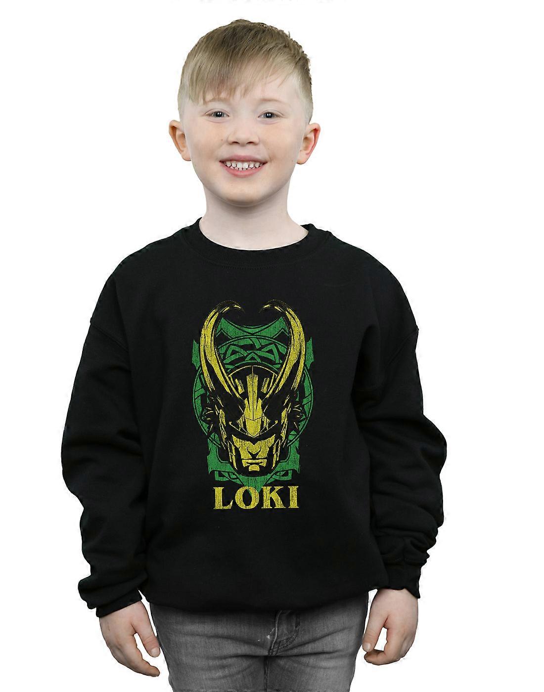 Marvel Boys Loki Badge Sweatshirt