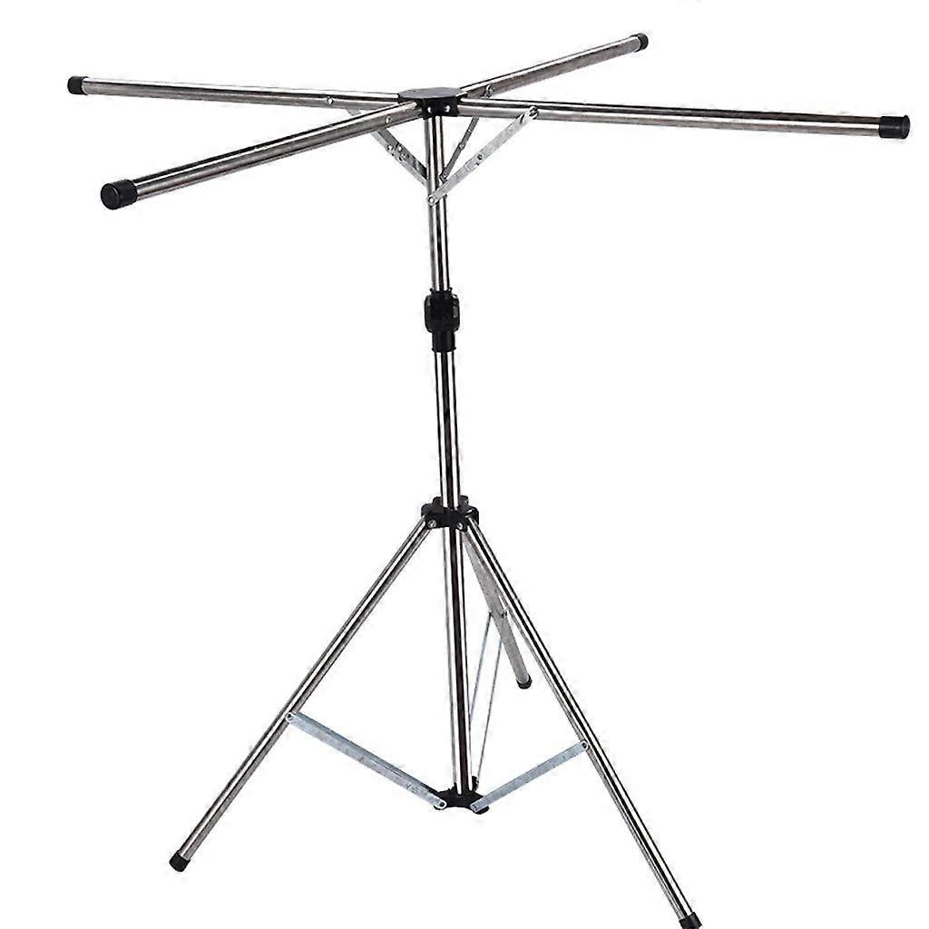 Adjustable Stainless Steel Clothes Drying Rack Foldable for Indoor Outdoor Laundry