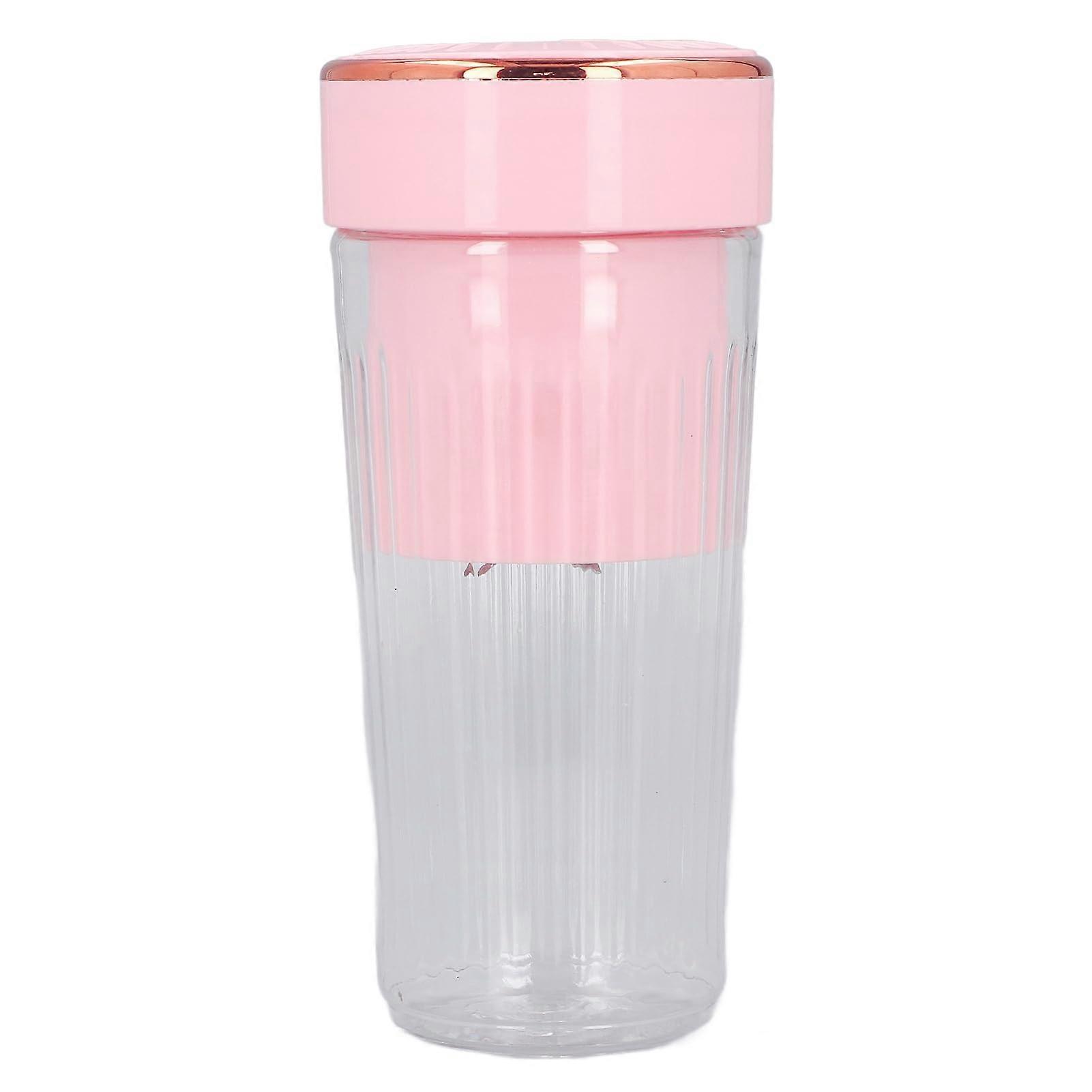 Portable Blender Wireless Rechargeable Smoothie Maker with OneTouch Juicer Cup Pink