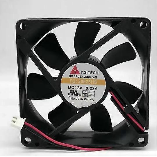 FD128025HS 80mm 12V DC Cooling Fan with Overheat Protection for Computer Case