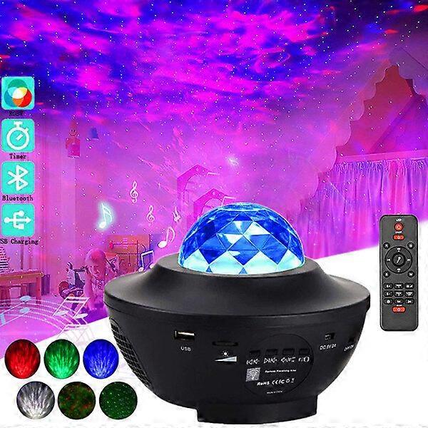 Star Projector Lamp, Timing Dimming, Bluetooth Speaker, Room Decoration Light