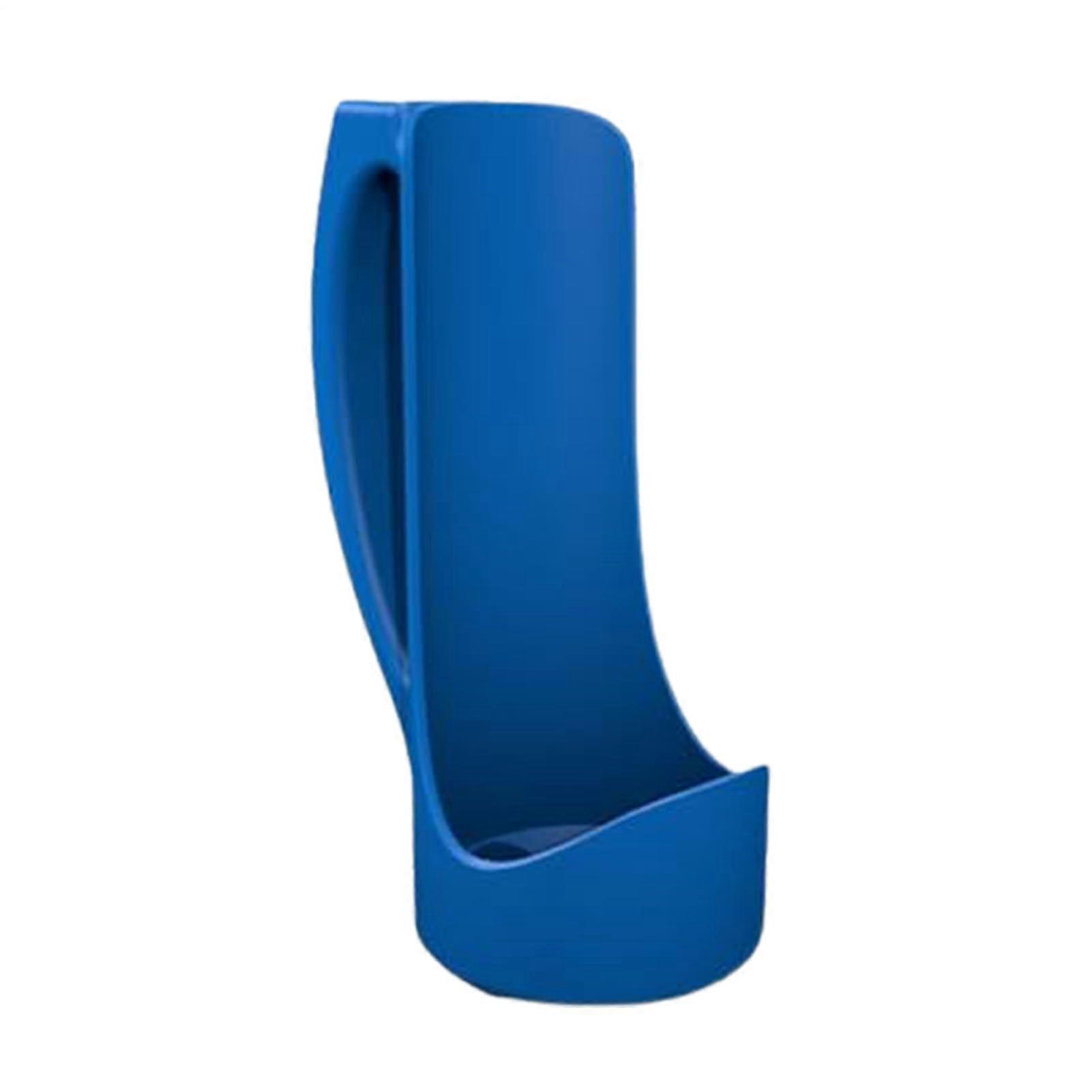 Slim Can Holder with Ergonomic Curved Grip, SpillResistant Base, Reusable 3D Printed Blue