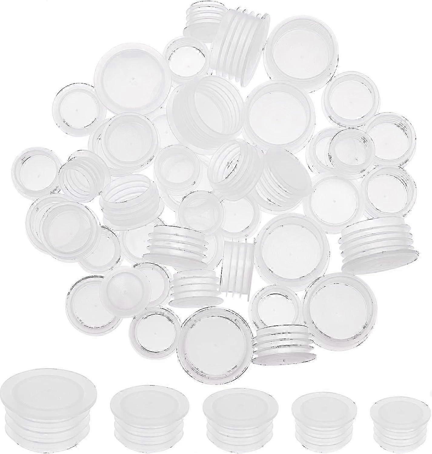 50pcs Salt And Pepper Shaker Stoppers Plastic Replacement Plugs
