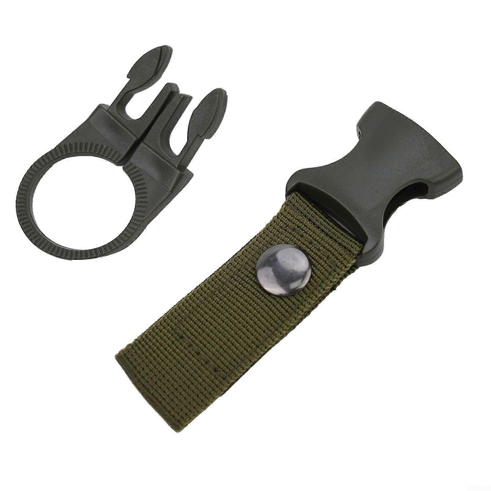 Water Bottle Holder for Backpack Strap with Double Safety Buckle, Durable Nylon for Hiking Camping