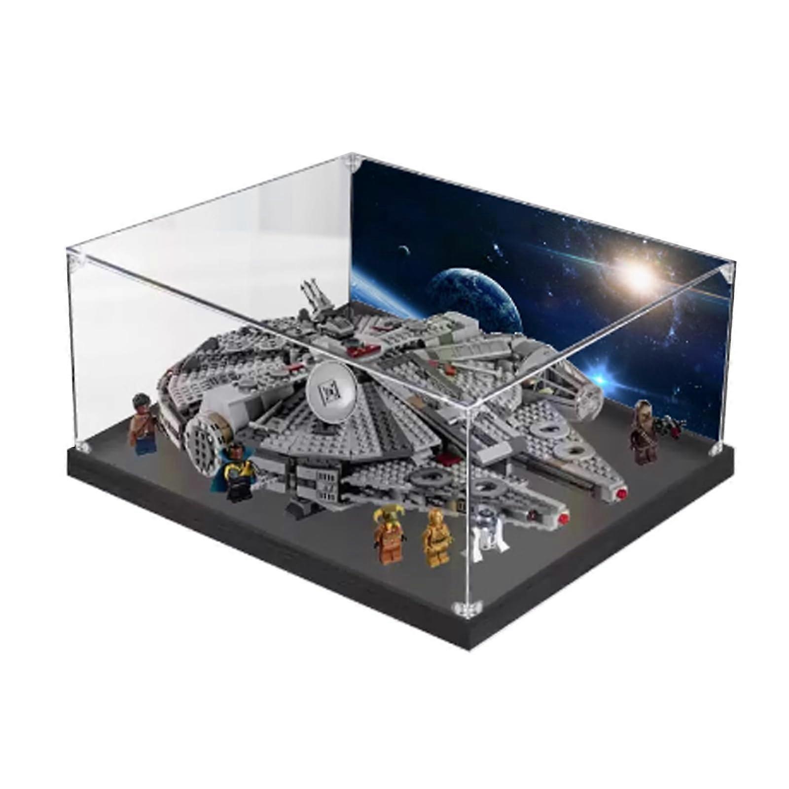 Display Case Clear Acrylic Dustproof Box for  Millennium Falcon Star Wars 75257 Model