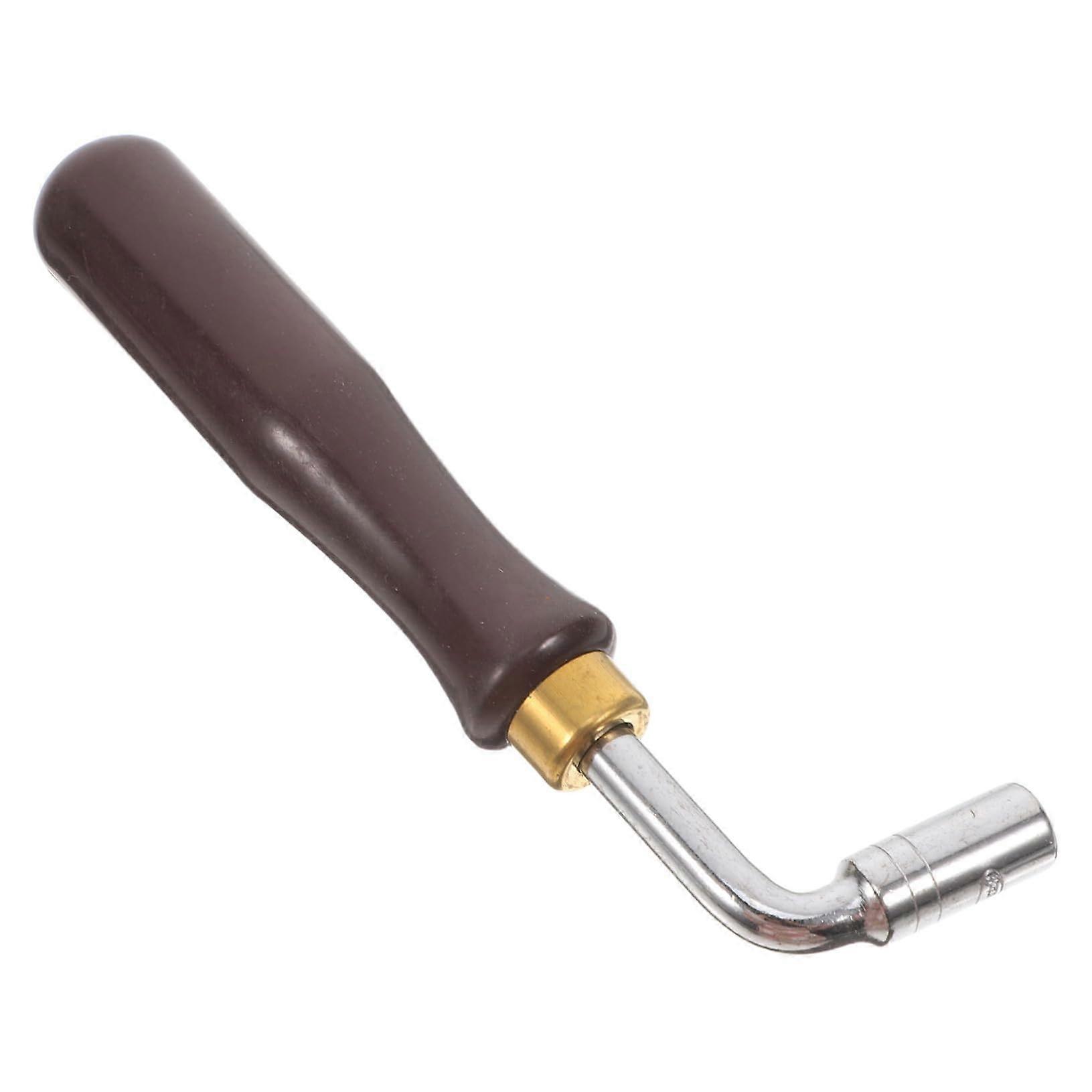 Professional Dulcimer Tuning Wrench with Ergonomic Polished Handle and Precise Tuning Control