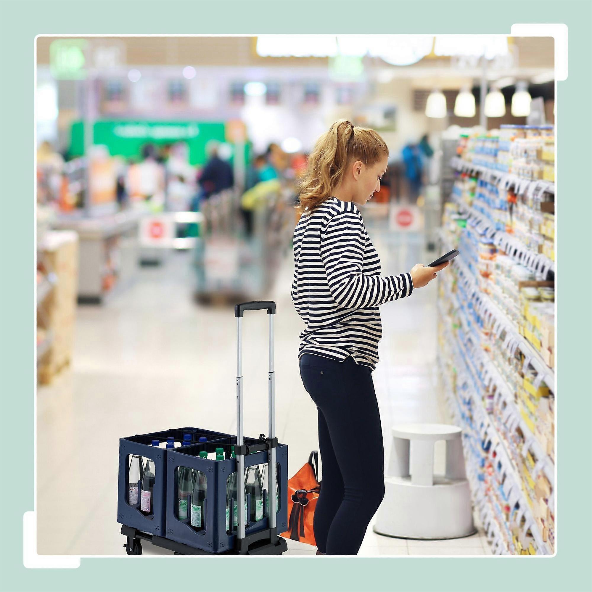 Hopfällbar transportvagn