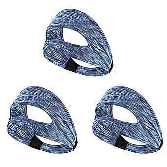 Lot de 3 masques de protection oculaire VR pour Oculus Quest 2, bandeau anti-transpiration respirant, bleu.